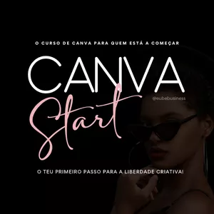 Imagem de capa para o Curso online Canva Start 