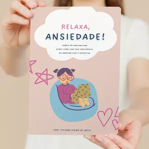 Imagem de capa para o Ebook Relaxa, ansiedade!