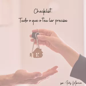 Imagem de capa para o Ebook Checklist: Tudo o que o teu lar precisa
