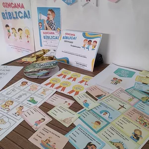 Imagem de capa para o Ebook KIT GINCANA BÍBLICA PARA MINISTÉRIO INFANTIL/ EBF INFANTIL / DIA DAS CRIANÇAS ⛳️🎉🥳📖