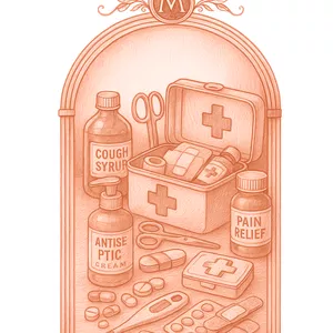 Imagem de capa para o Ebook Farmácia Essencial: Seu Guia de Remédios Básicos em Casa