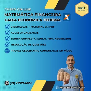 Imagem de Caixa Econômica Federal - Matemática Financeira criado por Julio Cesar na hotmart