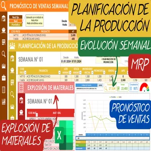Imagen de portada para Curso online PLANIFICACIÓN DE LA PRODUCCIÓN MRP EN EXCEL