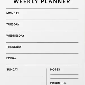 Cover image for Ebook Weekly plan