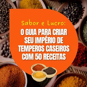 Imagem de capa para o Ebook Sabor e Lucro: Construa uma renda lucrativa com a venda de temperos