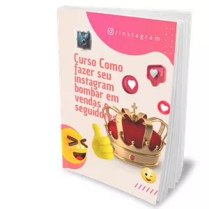 Imagem de capa para o Ebook E-Book para fazer seu Instagram bombar.