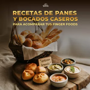 Imagen de portada para Ebook 🥖 Recetas de Panes y Bocados Caseros para Acompañar tus Finger Foods