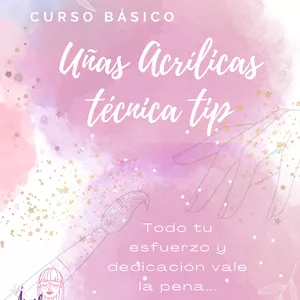 Imagen de portada para Ebook Uñas acrilicas con tip, aprende todo lo básico