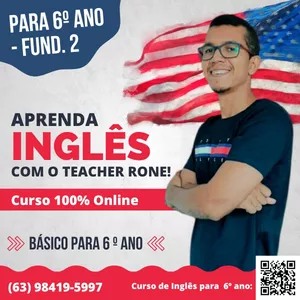 Imagem de capa para o Curso online Curso Básico de Inglês para o 6º ano - Fund. II