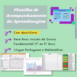 Imagem de capa para o Curso online Planilha de Mapeamento e Acompanhamento da Aprendizagem - Anos Iniciais - com descritores