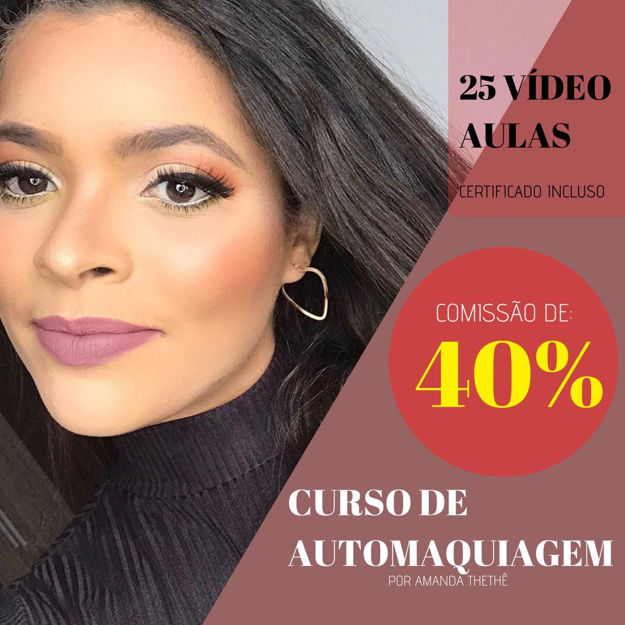 Imagem do curso Automaquiagem com Amanda Thethê