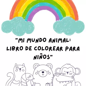 Imagen de portada para Ebook "Mi Mundo Animal: Libro de Colorear para Niños"
