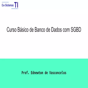 Imagem de capa para o Curso online Curso Básico de Banco de Dados com SGBD