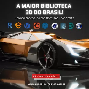 Imagem de Biblioteca Master Archviz criado por Arqonline Cursos na hotmart