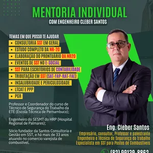 Imagem de capa para o Serviço online Mentoria Avançada em SST - O Método Engenheiro Cleber Santos