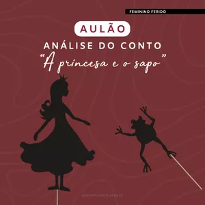Imagem de capa para o Curso online Aulão: Análise do conto "A Princesa e o Sapo"
