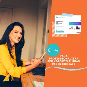 Imagem de capa para o Curso online Canva para profissionalizar suas redes sociais e seu negócio
