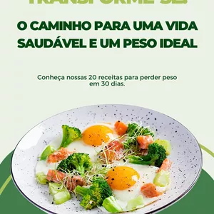 Imagem de capa para o Ebook Transforme-se: O caminho para uma vida Saldanha e o peso ideal