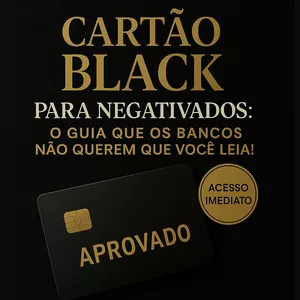 Imagem de capa para o Ebook Cartão Black para NEGATIVADOS. 