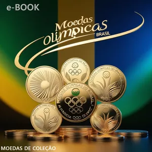 Imagem de capa para o Ebook Moedas Olímpicas Do Brasil -TIRAGENS-PESOS-MEDIDAS.