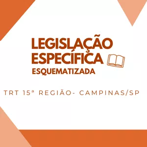 Imagem de capa para o Ebook LEGISLAÇÃO ESPECÍFICA ESQUEMATIZADA TRT 15ª REGIÃO (CAMPINAS/SP)