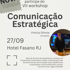 Imagem de capa para o Evento presencial VII Workshop Comunicação Estratégica 