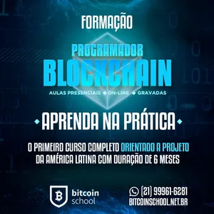 Imagem de capa para o Curso online Programação em Blockchain orientado a projeto: Bitcoin Wallet