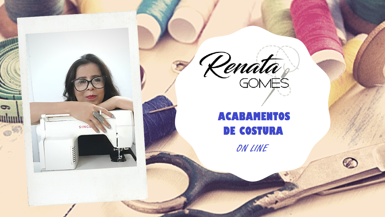 Imagem de Curso de acabamentos de costura online criado por Renata Gomes na hotmart