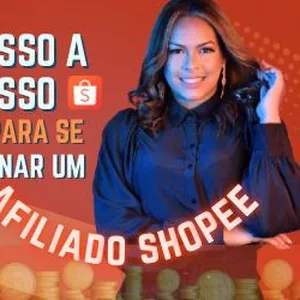 Imagem de capa para o Ebook Guia passo a passo do afiliado shopee + estratégias e bônus