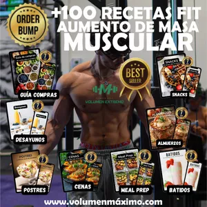 Imagen de portada para Ebook E-book +100 Recetas para aumento de masa muscular