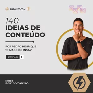 Imagem de capa para o Curso online E-BOOK 140 IDEIAS DE CONTEÚDO 