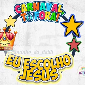 Imagem de capa para o Ebook BAMBOLÊ CARNAVAL TÔ FORA, EU ESCOLHO JESUS!