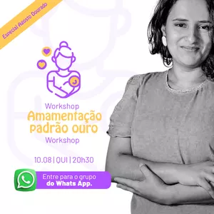 Imagem de Workshop Amamentação Padrão Ouro criado por Aline Galhardo na hotmart