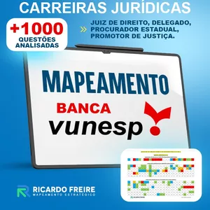 Imagem de capa para o Curso online MAPEAMENTO BANCA VUNESP - CARREIRAS JURÍDICAS 2025