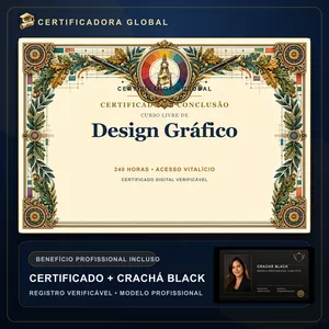 🔥 BOLSA 100% [APLICADA] - [MATRÍCULA] CURSO DE FORMAÇÃO EM DESIGN GRÁFICO - ACESSO VITALÍCIO - CRACHÁ BLACK + REGISTRO - CASHBACK R$ 25 - BÔNUS APOSTILA EXTRA - CG