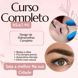 Imagem de capa para o Curso online Designer de Sobrancelhas Jane Alencar Curso Do Básico ao Avançado
