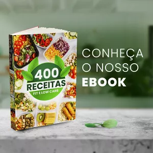 Imagem de capa para o Ebook  300 Receitas  Low Carb