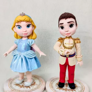 Imagem de capa para o Curso online Curso de Biscuit Cinderela e Henry - Magia e Realeza