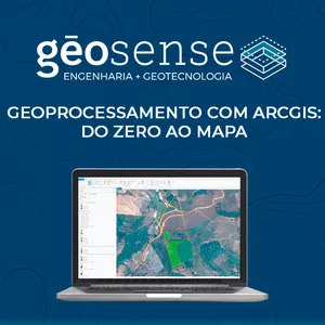 Imagem de capa para o Curso online Geoprocessamento com ArcGIS: Do Zero ao Mapa