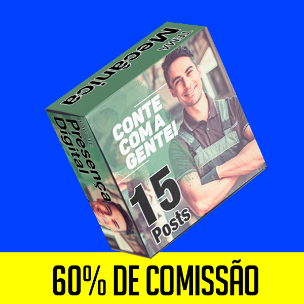 PACOTE DE POST PARA MECÂNICA - CMZ (15 POSTS) por AGENCIA CAMAZO