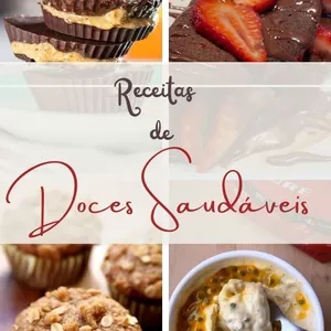 Imagem de capa para o Ebook 30 Receitas de Doces Saúdaveis 