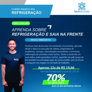 Imagem de capa para o Curso online Curso básico de refrigeração
