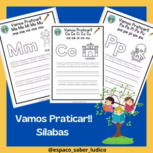 Imagem de capa para o Ebook Trabalhando as Sílabas