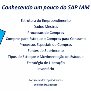 Imagem do curso MM - Processos de compras e Dados Mestres