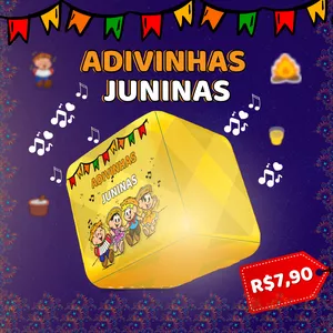 Imagem de capa para o Ebook São João Caixa Lúdica Adivinhas Juninas  infantil