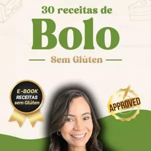 Imagem de capa para o Ebook 30 Receitas de Bolo Sem Glúten