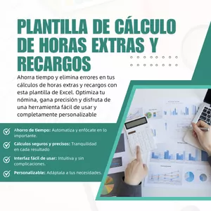 Imagen de portada para Ebook Plantilla de cálculo horas extras y recargos 