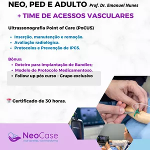 Imagem de capa para o Evento presencial PICC Tradicional e Ecoguiado + Time de acessos vasculares - NEO, PED e ADULTO