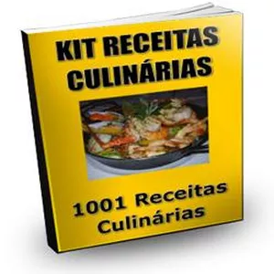 Imagem de capa para o Ebook Kit 1001 Receitas Culinárias de A a Z