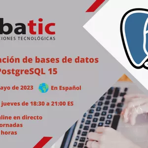 Imagen de portada para Curso online Curso de administración de bases de datos PostgreSQL 15